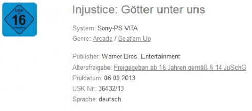 Injustice götter unter uns ps vita usk