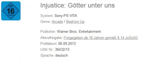 Injustice götter unter uns ps vita usk