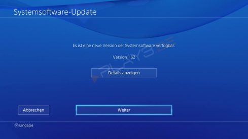 PlayStation 4 Firmware  1.62