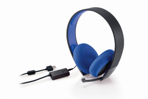 playstation  Silver Wired Stereo Headset