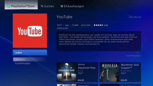 ps4 system sorftware update 2.0 firmware youtube app