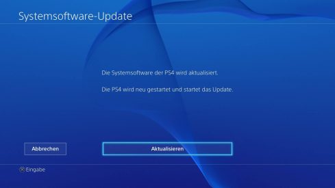 ps4 firmware aktualisierung verfügbar