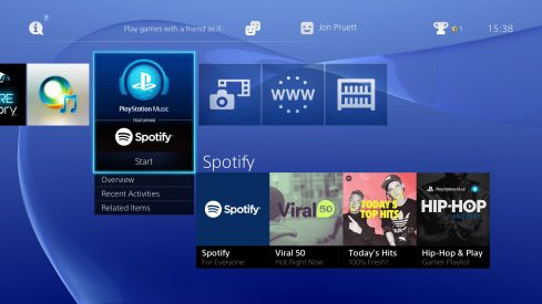 spotify ps4