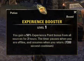 the elder scrolls online XP Boost