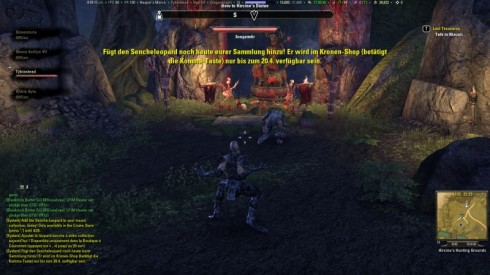 eso ingame werbung