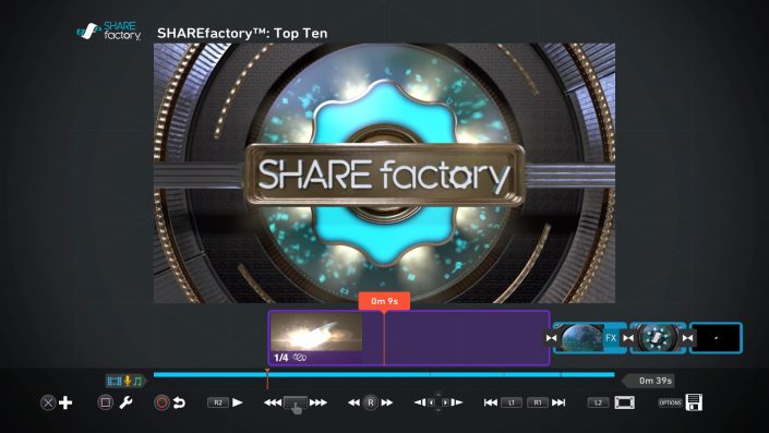 PlayStation 4: Neues SHAREfactory-Update 2.5 mit Video- und Bilderimport erschienen