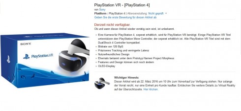 playstation vr 22. märz