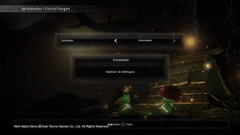 Nioh Optionen Actionmodus