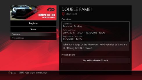 driveclub fame event