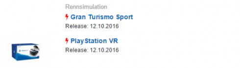 PlayStation VR Gran Turismo