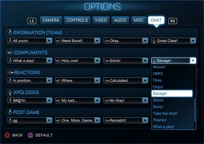 Rocket League: 27 neue Quick Chat-Optionen kommen in Kürze