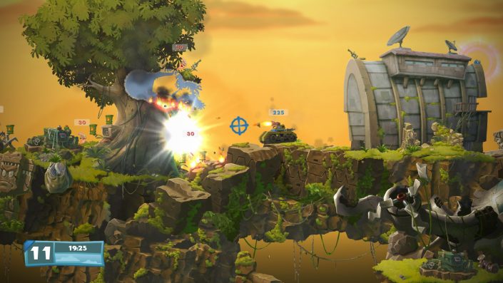 Worms W.M.D: Trailer zeigt Mechs, Panzer und Kampfhubschrauber in Aktion