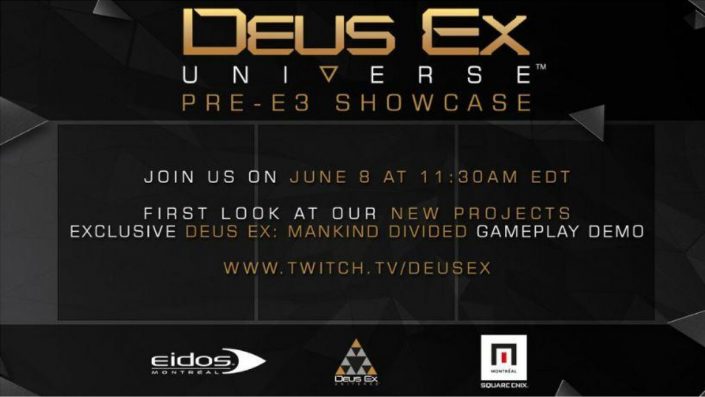 Deus Ex: Neue Projekte sollen am 8. Juni enthüllt werden