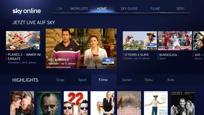 Sky Online bringt Filme, Serien und Sport auf die Konsole – Gratismonat; monatlich kündbar