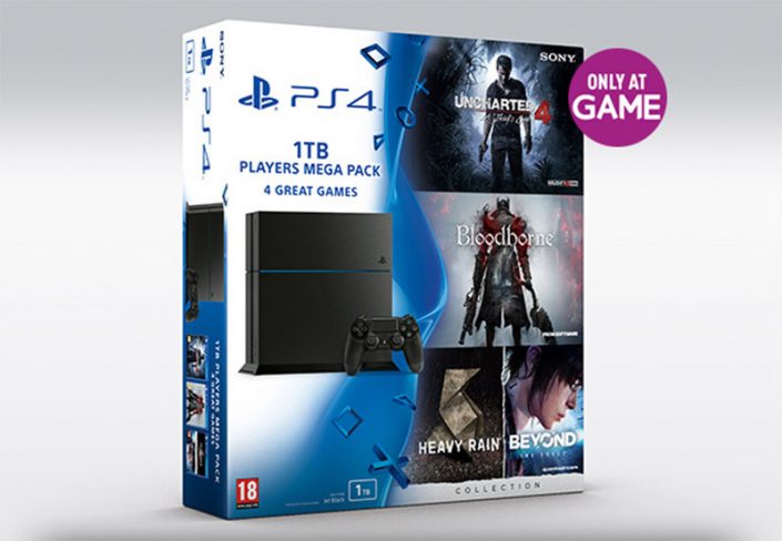 PS4-Bundle: Players Mega Pack mit Uncharted 4, Bloodborne und David Cage Collection gesichtet