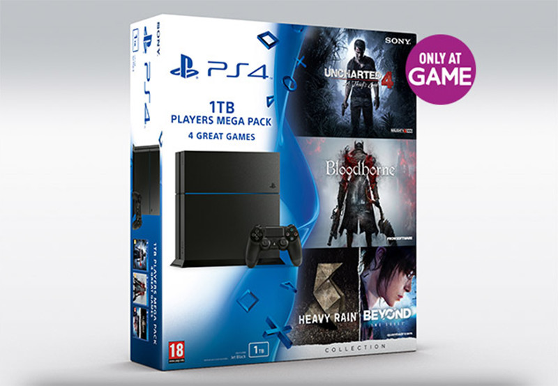PS4-Bundle: Players Mega Pack mit Uncharted 4, Bloodborne und David Cage Collection gesichtet