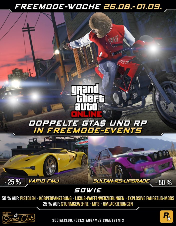 GTA Online 26.08. - 01.09. Freemode