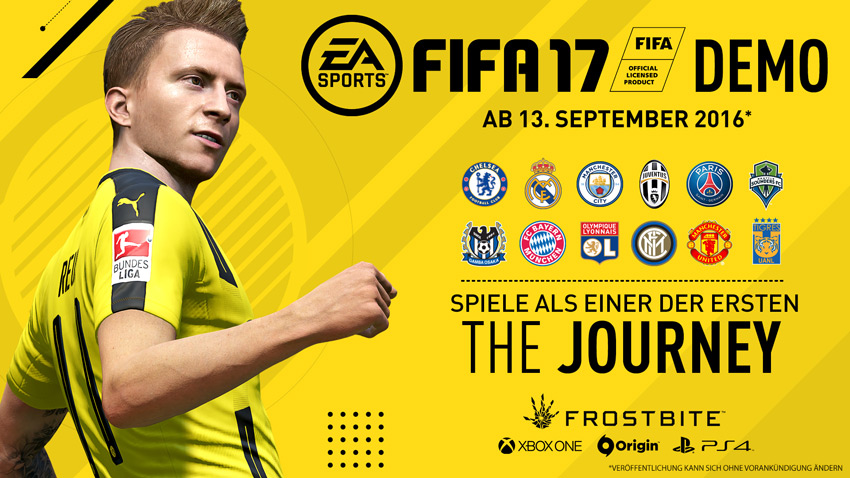 FIFA 17 Demo erscheint morgen, diese Inhalte sind dabei