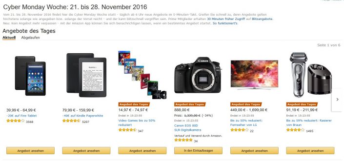 Amazon Cyber Monday gestartet mit Lumo, Mortal Kombat XL, Rise of the Tomb Raider und mehr