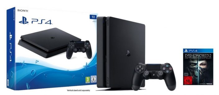 PS4 Slim: Bundle mit Dishonored 2 für 299 Euro und PS4 Pro-Bundle