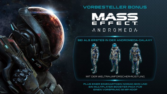 Mass Effect Andromeda: Trailer zu Vorbesteller-Extras