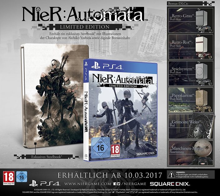 Nier: Automata – Die Limited Edition kommt etwas später