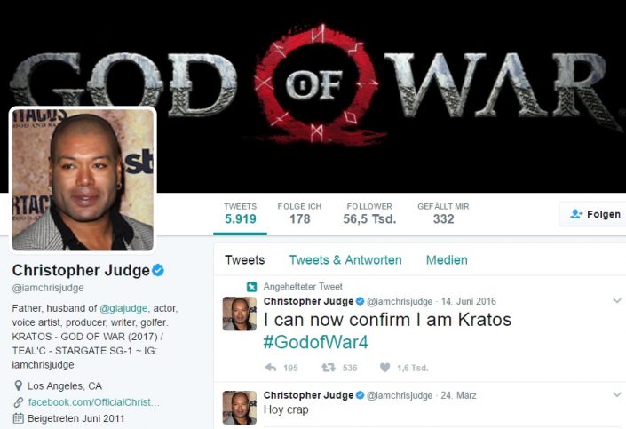 God of War: Kratos Synchronsprecher deutet Release in diesem Jahr an