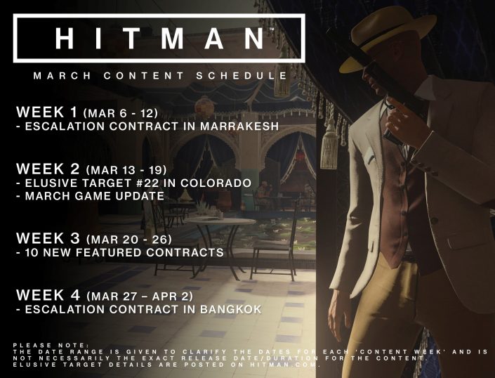 Hitman März Update Planung