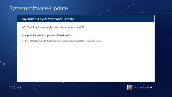 PlayStation 4: Firmware 4.71 steht zum Download bereit