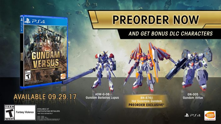 Gundam Versus Preorder