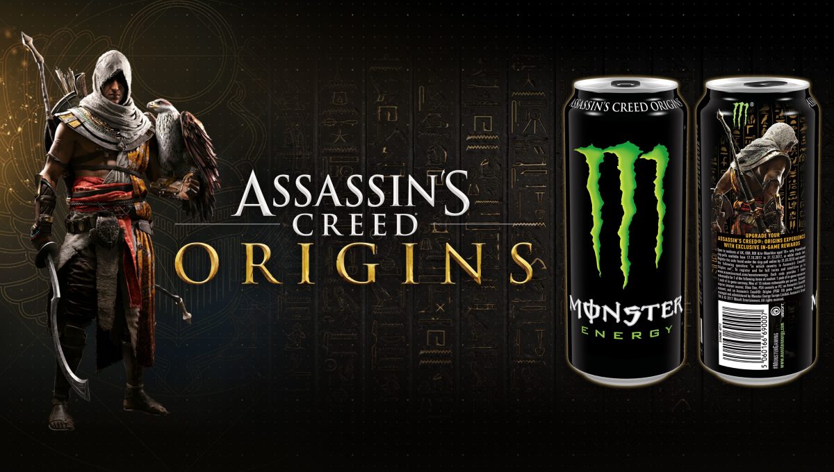Assassin’s Creed Origins: Spieler erhalten Bonusinhalte mit Monster Energy