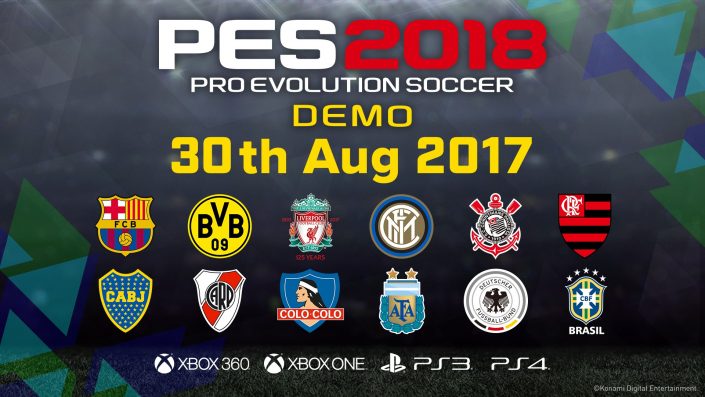 PES 2018: Gamescom-Trailer und Legends-Trailer veröffentlicht, Demo-Termin