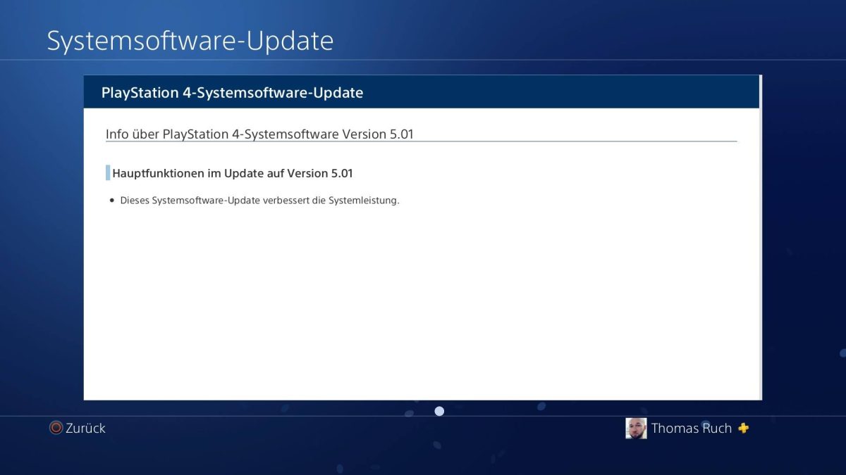 PlayStation 4 Firmware 5.01 veröffentlicht – Changelog verfügbar
