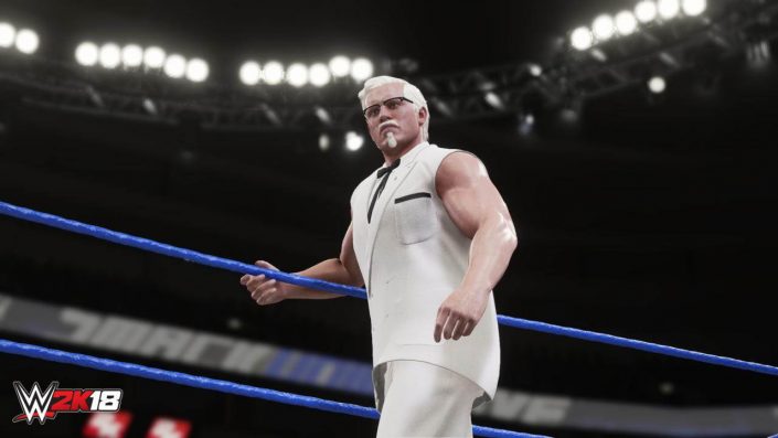 WWE 2K18: KFC-Gründer Colonel Sanders ist als spielbarer Charakter enthalten
