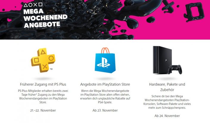 PSN Store Mega Wochenend-Angebote angekündigt