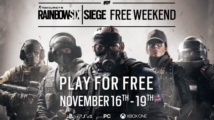 Rainbow Six Siege: Ubisoft hat ein kostenloses Testwochenende angekündigt