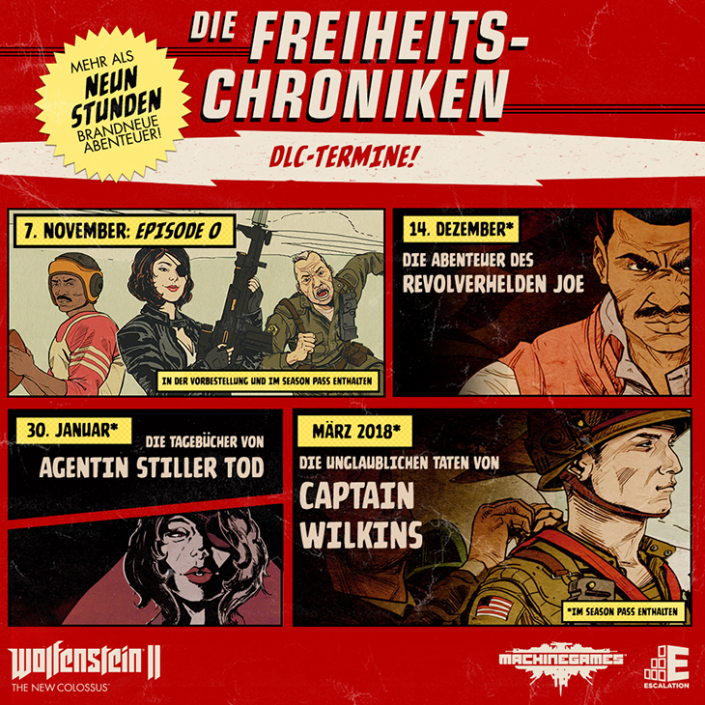 Wolfenstein II: „Die Tagebücher von Agentin Stiller Tod“ – Trailer und Bilder zum neuen DLC