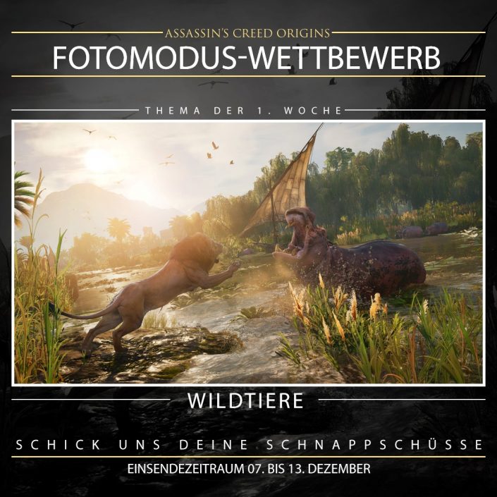 Assassin’s Creed Origins: Fotomodus-Wettbewerb angekündigt