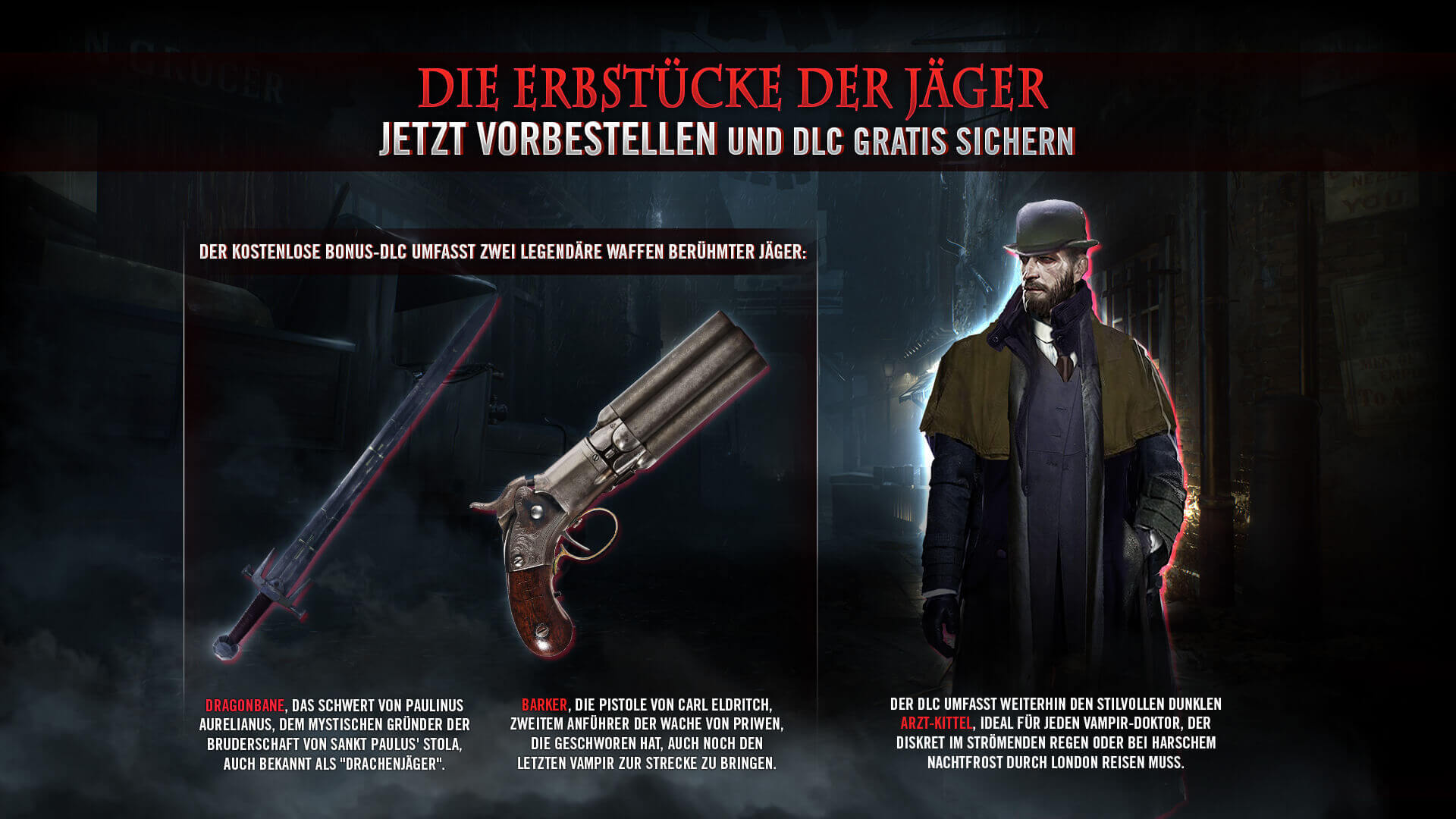 Vampyr Vorbestell Extras