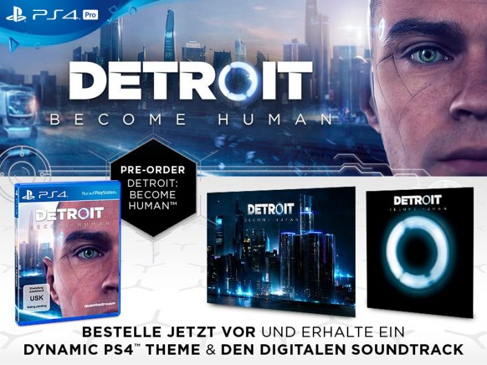 Detroit Become Human: Vorbesteller-Extras und Packshot der Diskversion enthüllt