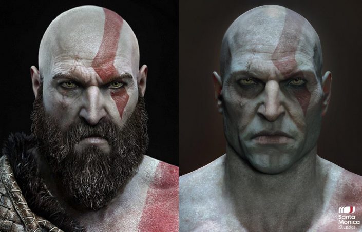 God of War: So sieht Kratos nach der Rasur ohne Vollbart aus