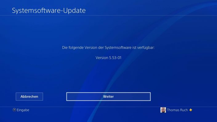 PS4 Firmware-Update 5.53-01 veröffentlicht