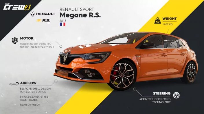 The Crew 2: 2018er Renault Megane R.S. im Trailer vorgestellt