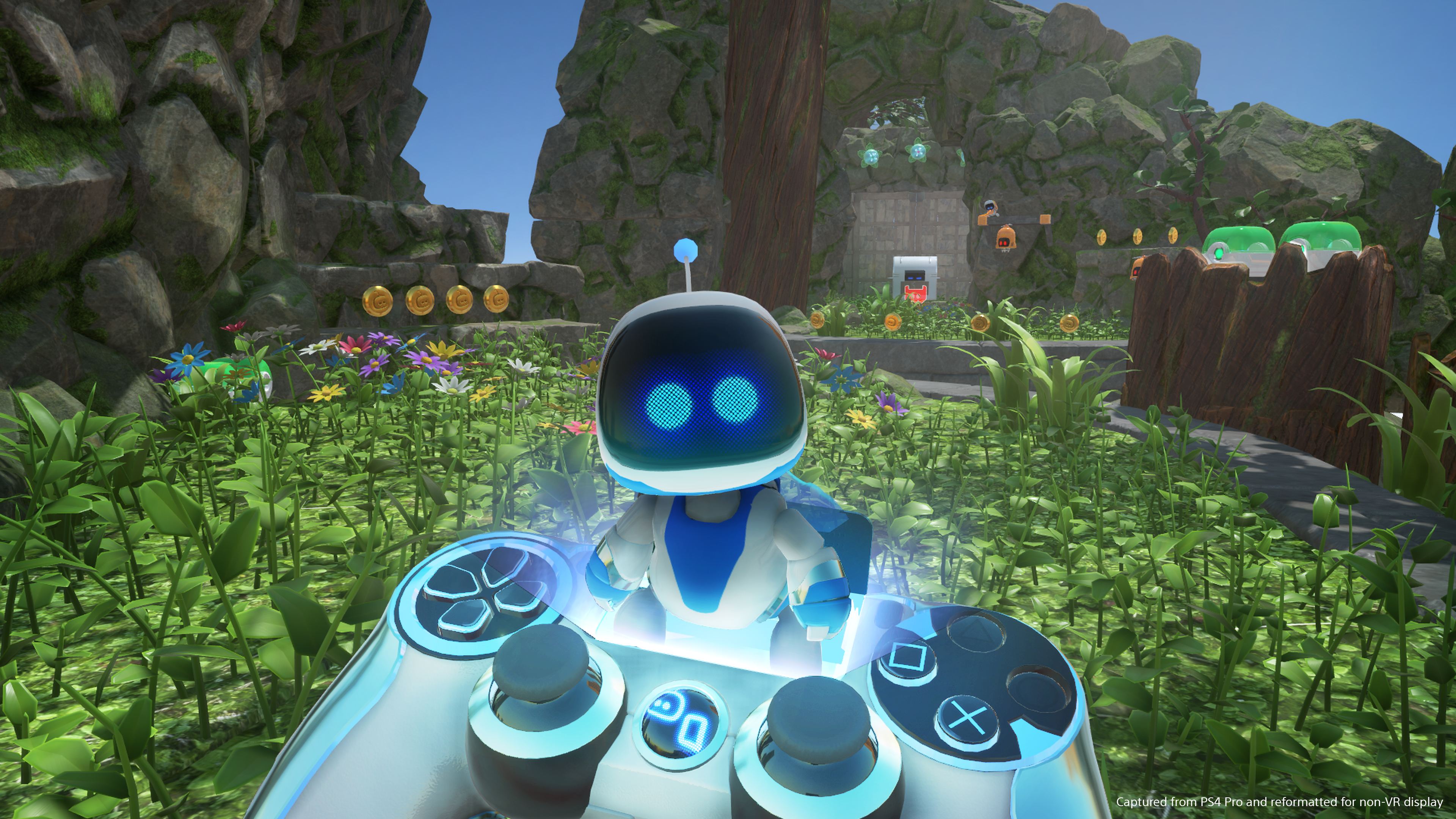 Astro’s Playroom Auf der PS5 vorinstalliert Stellt die Features der