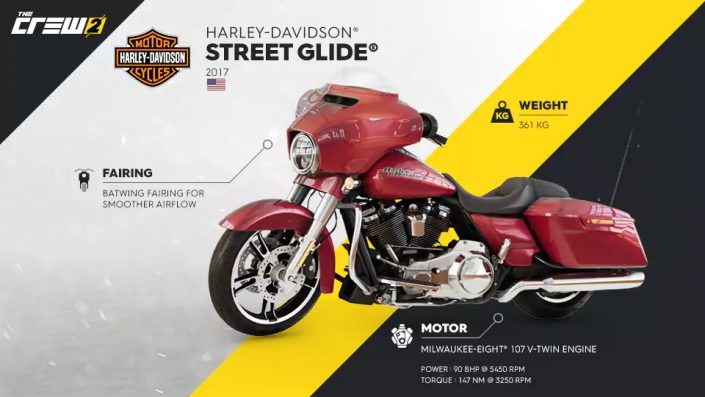The Crew 2:  Harley-Davidson Street Glide 2017 im neuen Trailer präsentiert