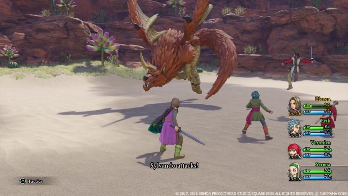 Dragon Quest XI: PS4-Gameplay zeigt Bosskampf gegen einen Tintenfisch