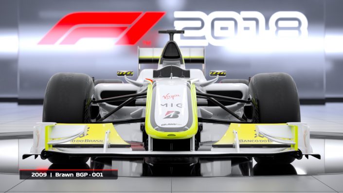 F1 2018: Neuer Trailer enthüllt zwei klassische Wagen