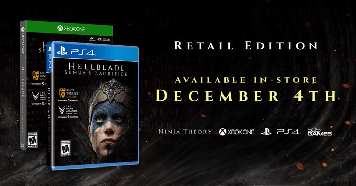 Hellblade: Senua’s Sacrific – Diskversion erscheint im Dezember für PS4 und Xbox One