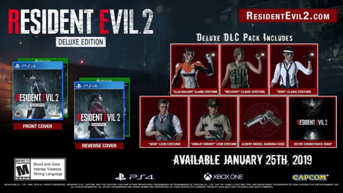 Resident Evil 2: Deluxe Edition vorgestellt, Kostüme mit Schwarz-Weiß-Filter