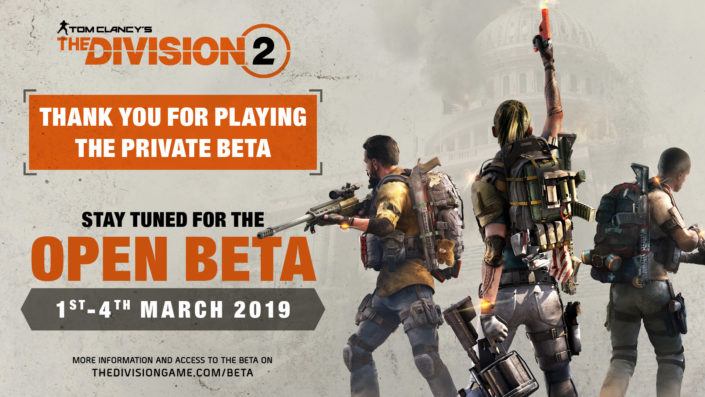 The Division 2: Termin der Open-Beta enthüllt